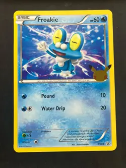 Froakie XY03 Jumbo Promo Celebrations Kalos First Partner Pack Pokemon Card 2021 - Image 1