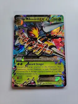 Pokemon Mega Beedrill EX Black Star Promo Holo Card XY158 - Image 1