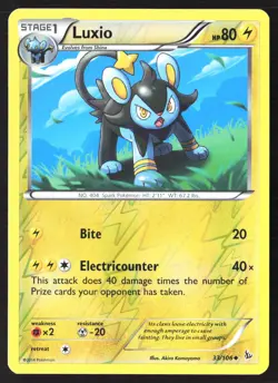 Luxio 33/106 XY - Flashfire Reverse Holo Pokemon Card - Image 1