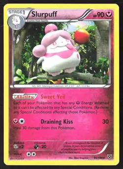 Slurpuff 95/146 XY Base Set Holo Pokemon Card - Image 1