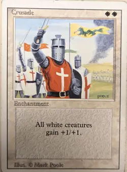 MTG Crusade Revised Edition MP - BANNED CARD - Image 1