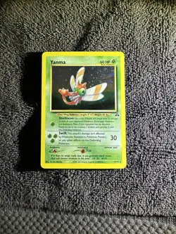 Pokemon TCG Card English Unlimited Neo Discovery Yanma 17/75 Holo Rare LP - Image 3