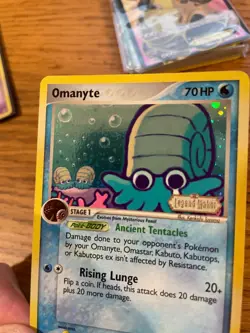 NEAR MINT! Omanyte (60/92) Stamped Reverse Holo EX Legend Maker Pokemon Card! - Image 4