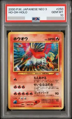 PSA 10 Ho-Oh 2000 Japanese Pokemon Card Awakening Legends Holo - Image 1