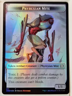Phyrexian Beast/Phyrexian Horror - FOIL token Magic the Gathering MTG Nice! - Image 1