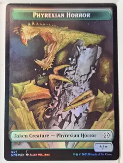 Phyrexian Beast/Phyrexian Horror - FOIL token Magic the Gathering MTG Nice! - Image 2