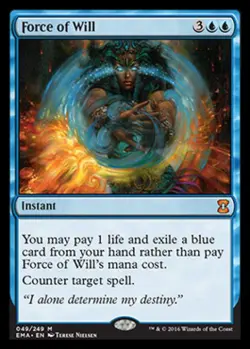 MTG English Force of Will NM Normal Eternal Masters - Image 1
