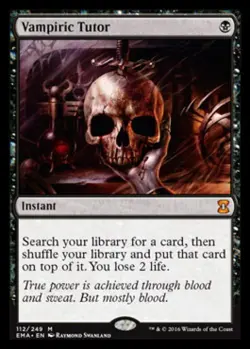 MTG English Vampiric Tutor NM Normal Eternal Masters - Image 1
