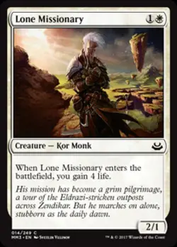 Lone Missionary -Foil Light Play MTG Modern Masters 2017 - Image 1