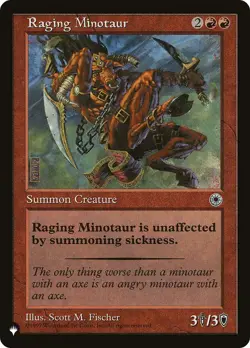 Raging Minotaur - LIST / English / Near Mint MTG - Image 1