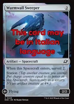 MTG WURMWALL SWEEPER FOIL EXC - PERLUSTRATORE DELLA FASCIA ALFA 249 - EOE - Image 1