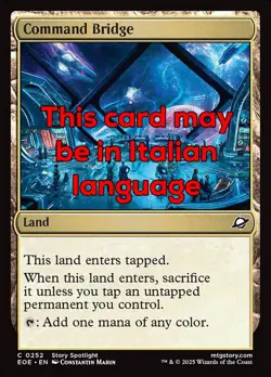 MTG COMMAND BRIDGE FOIL EXC - PONTE DI COMANDO 252 - EOE - MAGIC - Image 1