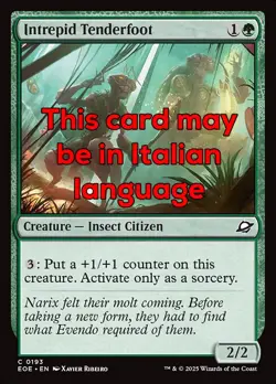 MTG INTREPID TENDERFOOT FOIL EXC - PIEDETENERO INTREPIDO 193 - EOE - MAGIC - Image 1