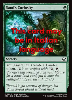 MTG SAMI's CURIOSITY FOIL EXC - CURIOSITA DI SAMI 203 - EOE - MAGIC - Image 1