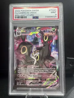 PSA 9 Pokemon Brilliant Stars Holo Umbreon VMax TG23/TG30 MINT Condition!! - Image 1