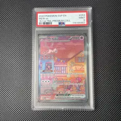 2023 Pokemon SVP EN-SV Black Star Promo 151 Ultra-Premium Coll #053 Mew EX PSA 9 - Image 1