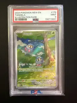 2023 POKEMON MEW EN-151 ILLUSTRATION RARE #178 TANGELA PSA 9 - Image 1