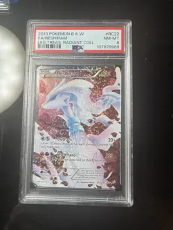 2013 Pokemon Reshiram Fa Legendary Treasures #RC22 Radiant Collection PSA 8 - Image 1