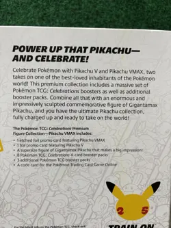 Pokemon Celebrations Premium Figure Collection Pikachu VMAX Box Factory Sealed - Image 3