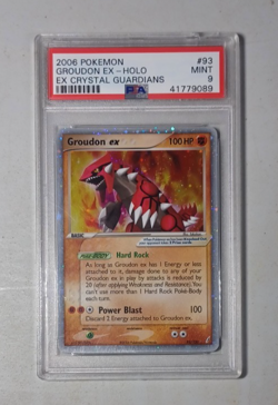 GROUDON EX 2006 POKEMON EX CRYSTAL GUARDIANS RARE 93/100 PSA 9 - Image 1