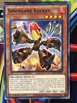 Yugioh Springans Rockey BLVO-EN006 Single - Image 1