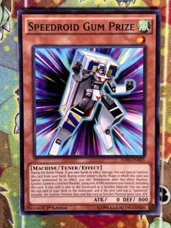 Yugioh Speedroid Gum Prize RATE-EN005 1st Edition Single - Image 1
