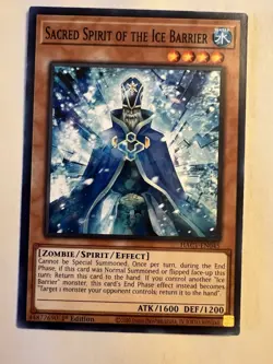 Sacred Spirit of the Ice Barrier - HAC1-EN045 Yugioh Hidden Arsenal 1st Ed NM - Image 1
