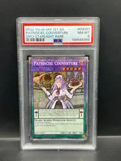 Yugioh PSA 8 NM-MT Patissciel Couverture DIFO-EN083 Starlight Rare 1st Ed S#4369 - Image 1