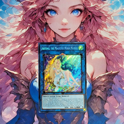Yugioh - Artemis the Magistus Moon Maiden - BLCR-EN095 - SCR - 1st Ed - NM - Image 1