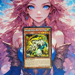 Yugioh - Advanced Crystal Beast Topaz Tiger - BLCR-EN013 - SCR - 1st Ed - NM - Image 1