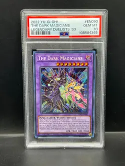 Yugioh PSA 10 GEM The Dark Magicians LDS3-EN090 Secret Rare Limited 2022 S#4345 - Image 1