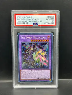 Yugioh PSA 10 GEM The Dark Magicians LDS3-EN090 Secret Rare Limited 2022 S#4347 - Image 1