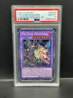 Yugioh PSA 10 GEM The Dark Magicians LDS3-EN090 Secret Rare Limited 2022 S#4348 - Image 1