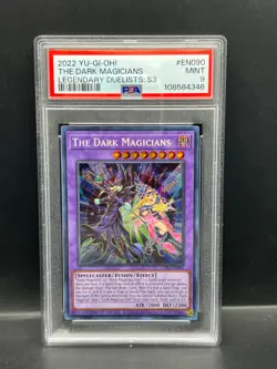 Yugioh PSA 9 MINT The Dark Magicians LDS3-EN090 Secret Rare Limited 2022 S#4346 - Image 1