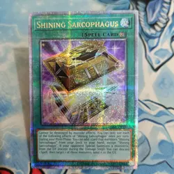 Yugioh Asian English Shining Sarcophagus LEDE-AE051 QCSE Original - Image 1