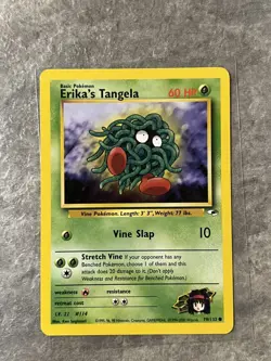 Erika's Tangela 079/132 Pokemon TCG Gym Heroes WOTC Card Regular Near Mint N1 - Image 1