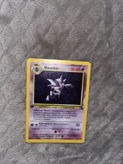 Pokemon TCG Haunter Fossil 1st Edition Holo Card 6/62 Holographic Rare - Image 1