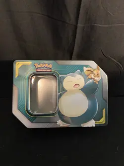 Pokemon Trading Card Tin, Snorlax. No Cards Included, Perfect For Card Storage - Image 1
