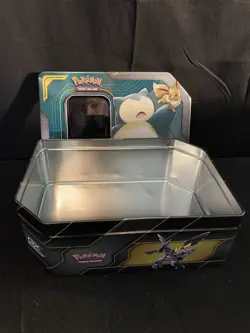 Pokemon Trading Card Tin, Snorlax. No Cards Included, Perfect For Card Storage - Image 2