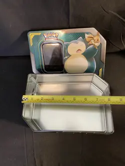 Pokemon Trading Card Tin, Snorlax. No Cards Included, Perfect For Card Storage - Image 4