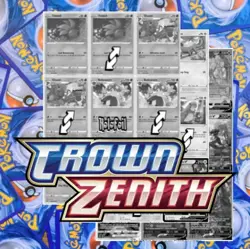 Crown Zenith & Galarian Gallery Master Set Tracker (Includes Grayscale Card) - Image 1