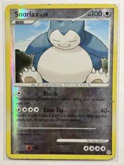 Snorlax 37/130- Diamond & Pearl Reverse Holo Rare Pokemon Card - Image 1