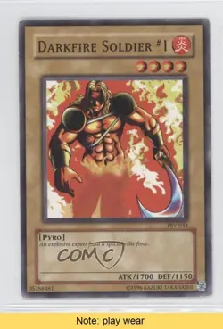Darkfire Soldier #1 Unlimited YuGiOh Pharaoh's Servant #PSV-043 2002 READ 1a1 - Image 1