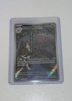 Pokemon TCG 199/182 Team Rocket's Weezing Destined Rivals Illustration Rare Card - Image 1