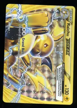 Raichu BREAK Pokemon Card - BREAKthrough Set - LP Condition-vnvk - Image 1