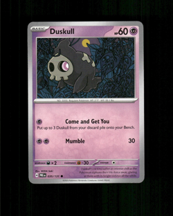 2025 Prismatic Evolutions Duskull Pokemon Card #035/131 Basic TCG PACK FRESH - Image 1