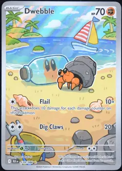 Pokemon TCG Dwebble 129/086 2025 Black Bolt Illustration Rare Card - NM - Image 1