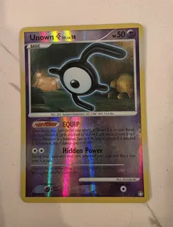 Unown 65/130 Reverse Holo Diamond & Pearl Pokemon Card - LP - Image 1