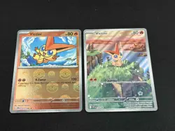 Pokemon Victini Full Art Promo Card 208 Black Bolt/White Flare Pokeball NM - Image 1