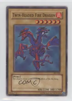 Twin-Headed Fire Dragon Unlimited YuGiOh Pharaoh's Servant #PSV-042 2002 0bt4 - Image 1